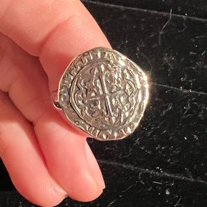 James Avery Retired Original Release Silver Pieces of Eight Ring Size 7 - Rare